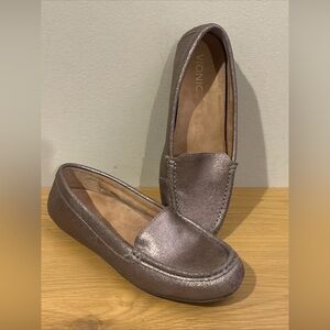 Vionic Debbie Loafers Metallic Brown Leather Shoes Comfort Women’s Sz 8